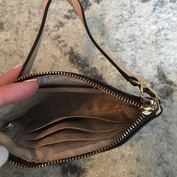 Brown Mini Michael Kors Wristlet - Picture 4 of 4